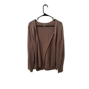 14th and union women's tan cardigan size large